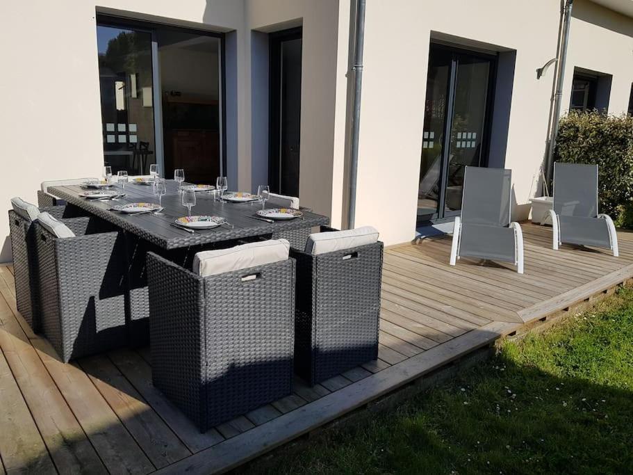 9 Pers 160 M² +Jardin- 10Mn Nantes -30Mn Mer Bouguenais Luaran gambar